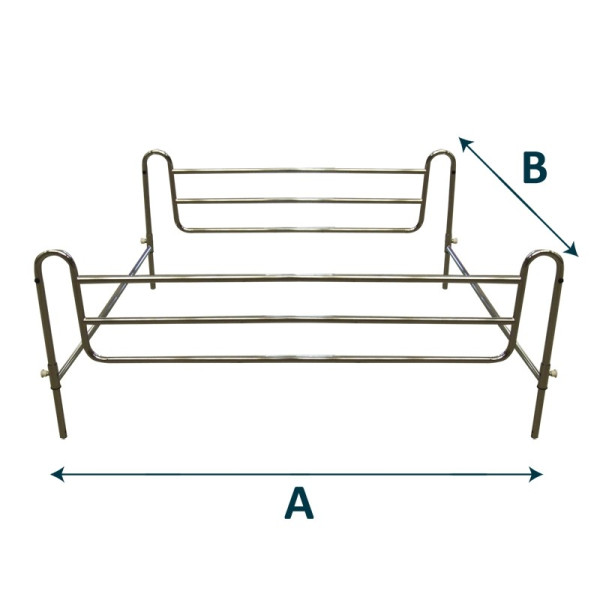 Sponda letto universale regolabile