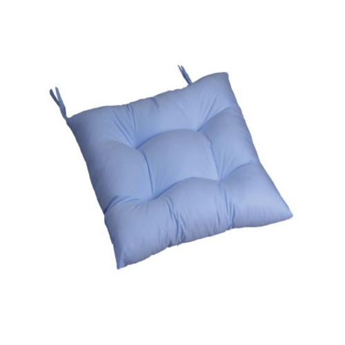 Cuscino antidecubito in fibra cava siliconata con quattro schiacciamnti e lacci di fissaggio - Termigea A37