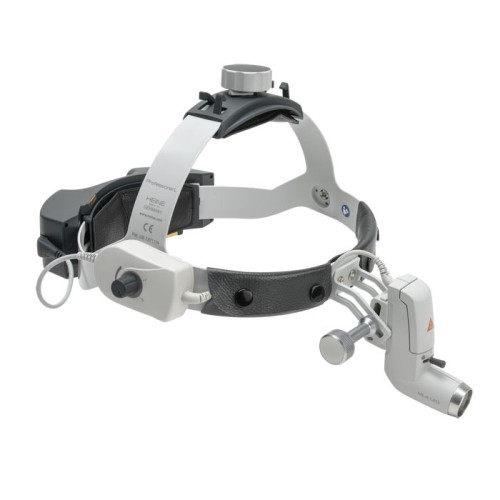 Lampada frontale HEINE ML 4 LED con mPack UNPLUGGED e trasformatore a rete UNPLUGGED