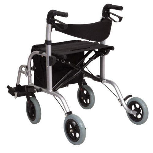 Rollator doppia funzione (rollator e sedia da trasporto) pieghevole - RO20 - Termigea