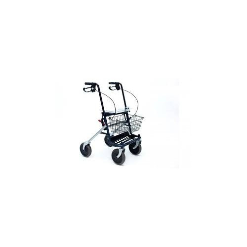 Deambulatore Rollator acciaio verniciato pieghevole quattro ruote con freni Dyone 1.0 Moretti