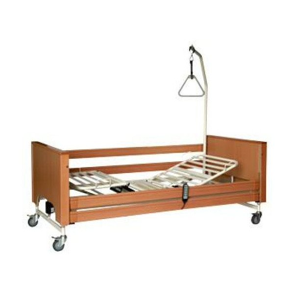 LETTO DA DEGENZA ELETTRICO MAXI RETE 120 CM CON MATERASSO ANTIDECUBITO OMAGGIO