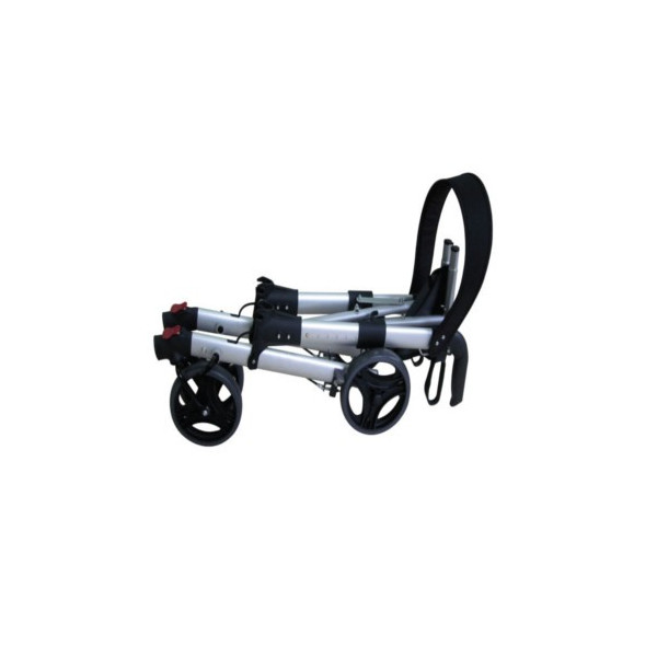 Rollator pieghevole in alluminio con sedile e...