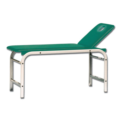 Lettino visita king - con foro - verde