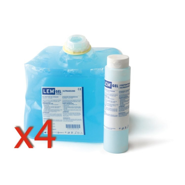 Gel per ultrasuoni - 4 confezioni da 5 kg + dispenser da 260