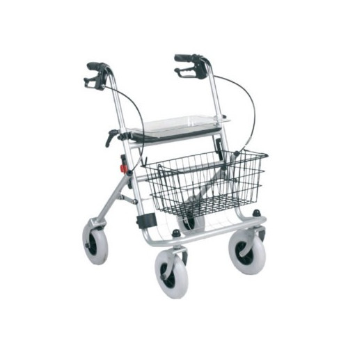 Rollator per deambulazione con sistema frenante, quattro ruote, pieghevole - Termigea RO6