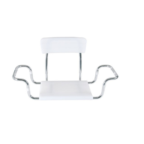 Sedile per vasca da bagno seduta in moplen con schienale