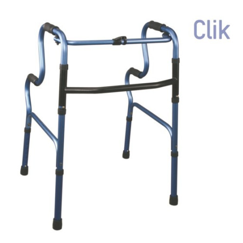 Deambulatore pieghevole con 4 puntali - doppia impugnatura