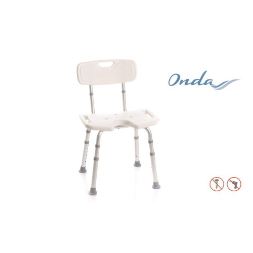 Sedile per doccia con seduta ad u - con schienale