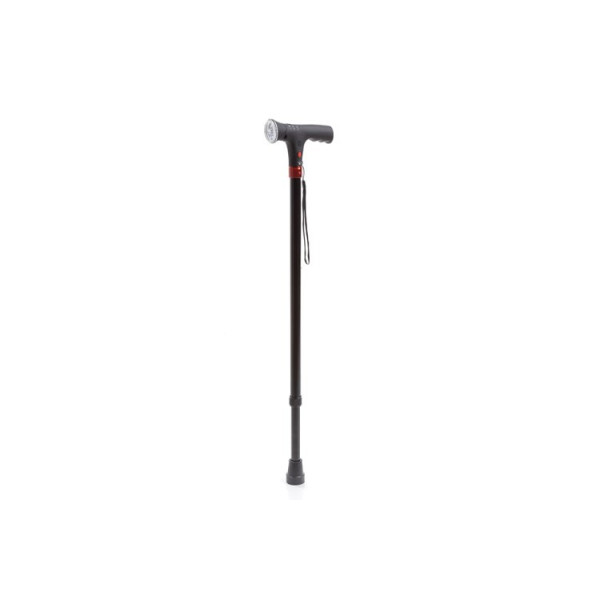 Bastone in alluminio con luce di cortesia e avviso acustico