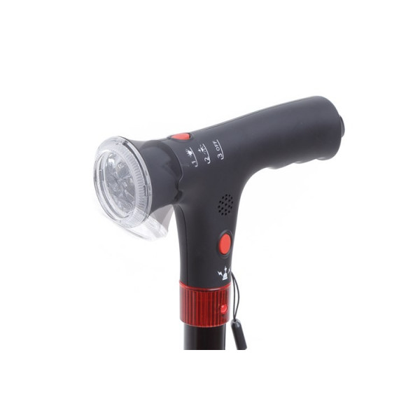 Bastone in alluminio con luce di cortesia e...