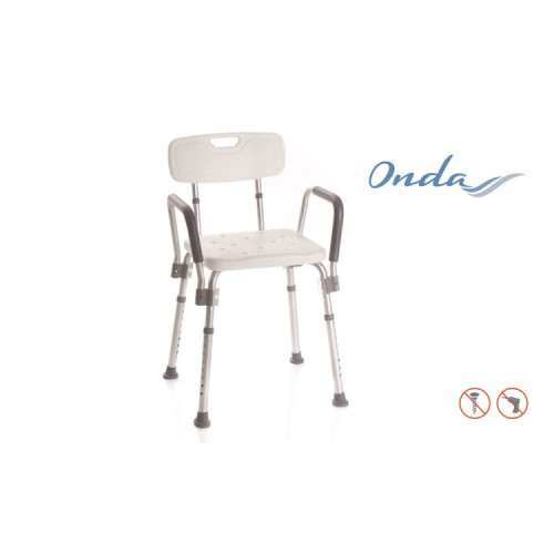 Sedile da doccia  con schienale e braccioli