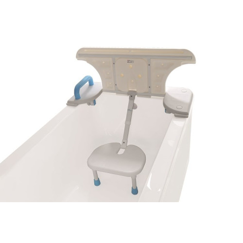 Sedile per vasca da bagno dotato di fermi antiscivolo per proteggere la vasca da bagno. SES