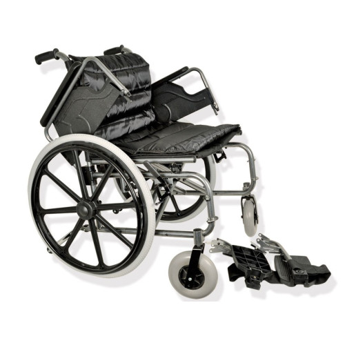 Carrozzina extra large - seduta 55 cm - tessuto nero