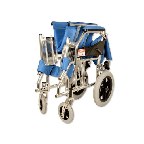 Carrozzina in alluminio queen - blu